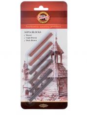 Koh I Noor Sepiastäbchenset 3 x 2  6er 