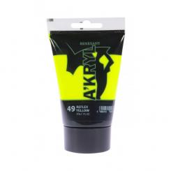 Renesans A'KRYL Satine 'Acrylic 100ml fluorescent Yellow 49 