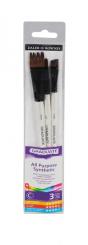 Daler-Rowney Synthetic Comp Pinsel 3erSet kurzer Stiel 