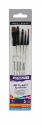 Daler-Rowney Synthetic Klassisch-Pinsel 5erSet kurzer Stiel 
