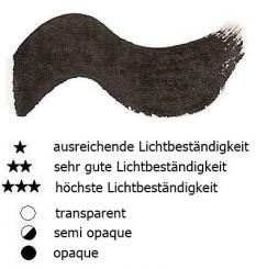 53 Elfenbeinschwarz Renesans Aquarellfarbe Godet 1/2 Napf 