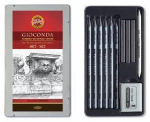 11 teiliges Zeichenset im Metalletui 