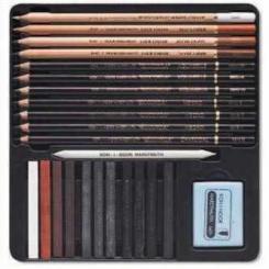 24 teiliges Zeichenset im Metalletui 