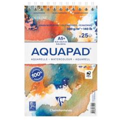 Aquapad 300g A5+ 25Bl Spiralbindung microperforiert 