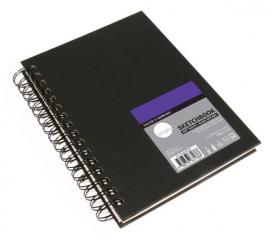 Skizzenbuch 14x21,6cm Spiralbindung naturweiß 