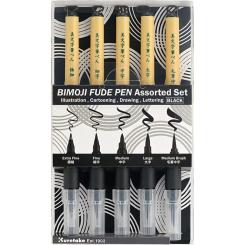 Kuretake Bimoji Fude Pen 5er Set 