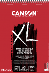 Canson® XL® Huile & Acrylique Malblock A3 Spiralbindung oben 