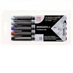 Kuretake ZIG Mangaka Fineliner 5er Set 01 