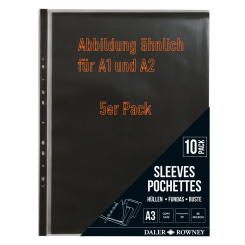 Daler-Rowney A1 Klarsichthülle 5er Pack 