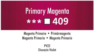 Daler Rowney Georgian 409 Primärmagenta /  Primary Magenta 37 ml Wassermischbare Ölfarbe 