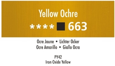 Daler Rowney Georgian 663 Lichter Ocker / Yellow Ochre 37 ml Wassermischbare Ölfarbe 