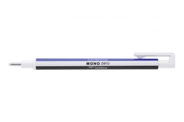 Tombow MONO zero / weiß/blau/schwarz - runde Spitze ∅ 2,3mm 