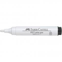 2.5mm 101 weiß  Faber Castell Tuschestift PITT artist pen 