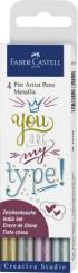 Tuschestift Pitt Artist Pen Metallic 4x 