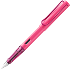 LAMY safari Füllfederhalter 0C9 neonpink inkl. Gravur 