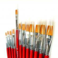 Rotbart Flachpinsel 10 | lang