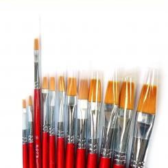 Rotbart Flachpinsel 6 | lang