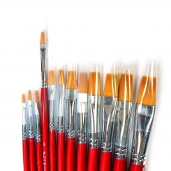 Rotbart Flachpinsel 8 | lang