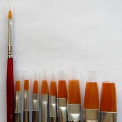 Rotbart Flachpinsel 1 | kurz