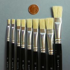 Rotbart Flachpinsel Naturhaar 20 