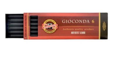 Reisskohle Minen medium ∅ 5,6mm, 120mm lang, 6er Set 