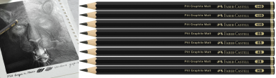 Faber Castell Bleistift Pitt Graphit matt / von 14 B-HB 