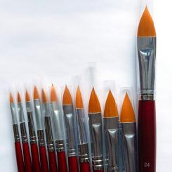 Rotbart Katzenzungenpinsel 24 | lang