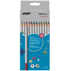 colorplus Farbstifte Faltschachtel metallic 12er 