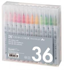 Kuretake ZIG Clean Color Real Brush 36 colours set 