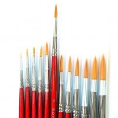 Rotbart Rundpinsel 4 | lang