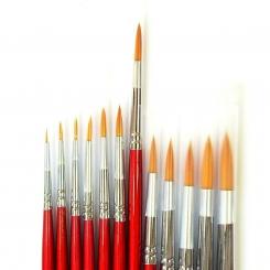 Rotbart Rundpinsel 6 | lang