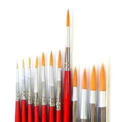 Rotbart Rundpinsel 8 | lang