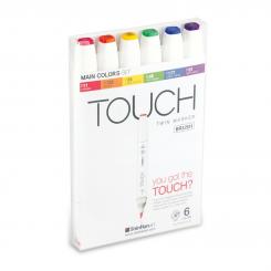 Touch Twin Brush Marker  6er Set main color 