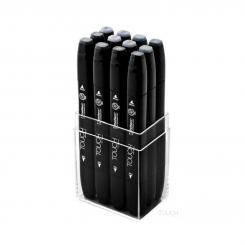 Twin Touch Marker 12er Set blue/green grey colors 