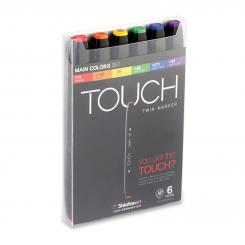 Touch Twin Marker  6er Set main colors 