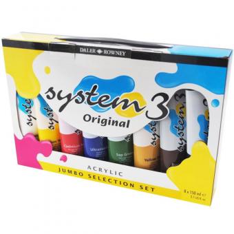 Daler Rowney system3 Jumbo Selection Set 8 x 150ml 