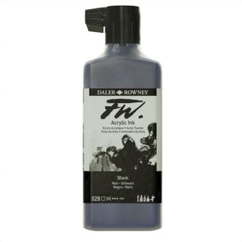 Daler Rowney Liquid Acryl Tinte 028 Black 180ml 