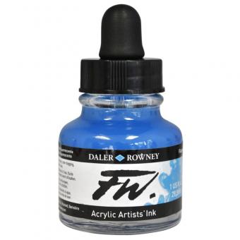 Daler Rowney Liquid Acryl Tinte 100 Fluorescent Blue 29,5ml 