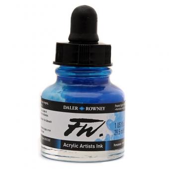 Daler Rowney Liquid Acryl Tinte 120 Process Cyan 29,5ml 