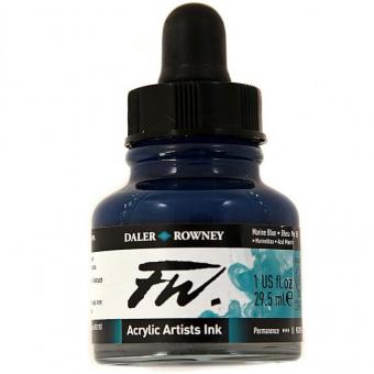 Daler Rowney Liquid Acryl Tinte 151 Marine Blue 29,5ml 
