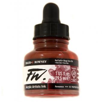 Daler Rowney Liquid Acryl Tinte 554 Red Earth 29,5ml 