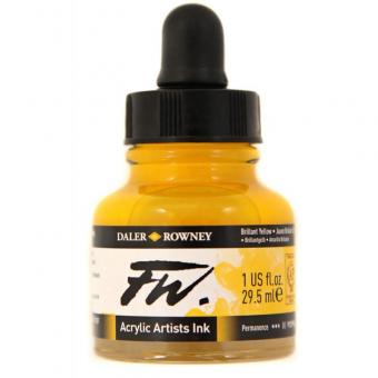 Daler Rowney Liquid Acryl Tinte 607 Brilliant Yellow 29,5ml 