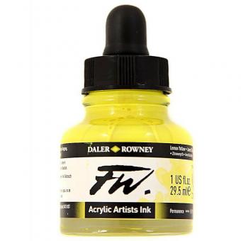 Daler Rowney Liquid Acryl Tinte 651 Lemon Yellow 29,5ml 