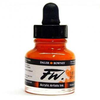 Daler Rowney Liquid Acryl Tinte 687 Flame Orange 29,5ml 