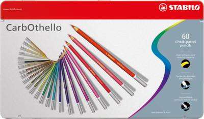 Pastellkreidestift - STABILO CarbOthello - ARTY+ - 60er Metalletui - mit 60 verschiedenen Farben 