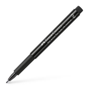 Pitt Artist Pen Fude medium Tuschestift, schwarz 