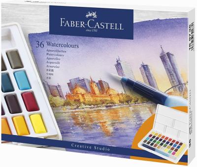 Aquarellfarbkasten / Näpfchen 36er Faber Castell 
