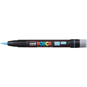 Posca Marker hellblau-8 PCF-350 (Pinselspitze)  0,1 - 10 mm 