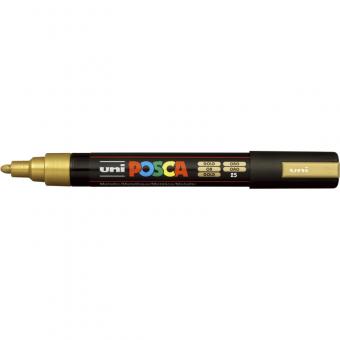 Posca Marker gold-25 PC-5M (Rundspitze mittelfein) 1,8 - 2,5  mm 