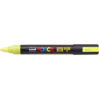 Posca Marker neon-gelb / f.gelb-F2 PC-5M (Rundspitze mittelfein) 1,8 - 2,5  mm 